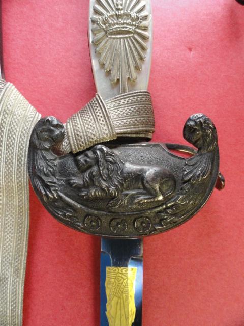 Royal Bavarian Court Degen w/Blued/Gilded Etched Blade and Portepee (#27332)